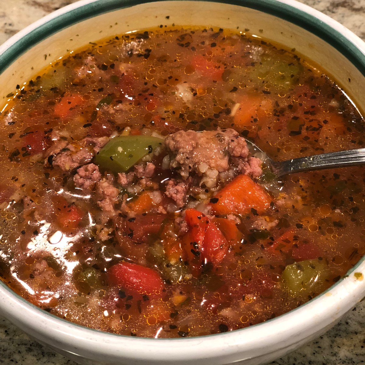Hearty Italian Sausage and Pepper&nbsp;Soup